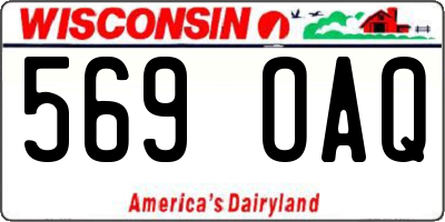 WI license plate 569OAQ
