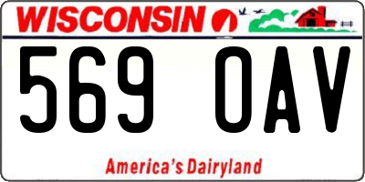 WI license plate 569OAV