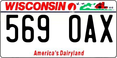 WI license plate 569OAX