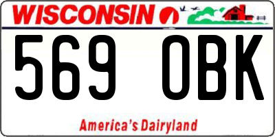 WI license plate 569OBK