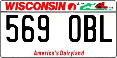 WI license plate 569OBL