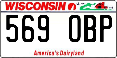 WI license plate 569OBP