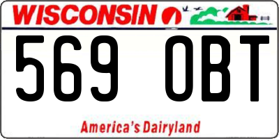 WI license plate 569OBT