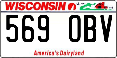 WI license plate 569OBV