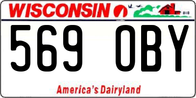 WI license plate 569OBY