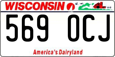 WI license plate 569OCJ