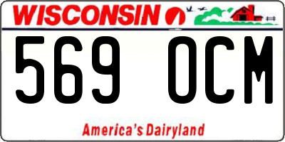 WI license plate 569OCM