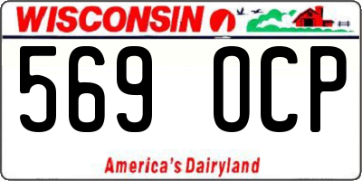 WI license plate 569OCP