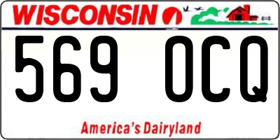 WI license plate 569OCQ