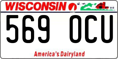 WI license plate 569OCU
