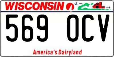 WI license plate 569OCV