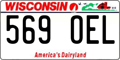 WI license plate 569OEL