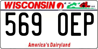 WI license plate 569OEP