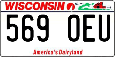 WI license plate 569OEU