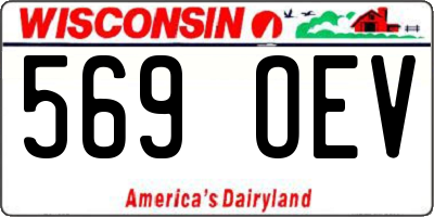 WI license plate 569OEV