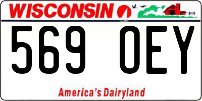 WI license plate 569OEY