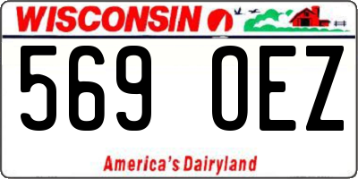 WI license plate 569OEZ