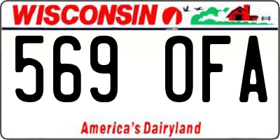 WI license plate 569OFA