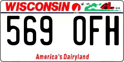 WI license plate 569OFH