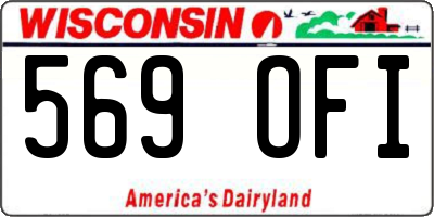 WI license plate 569OFI