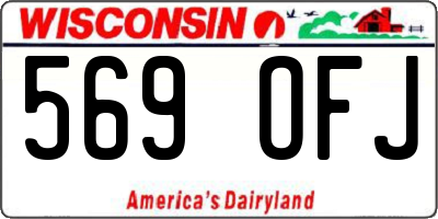 WI license plate 569OFJ
