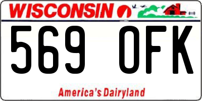 WI license plate 569OFK