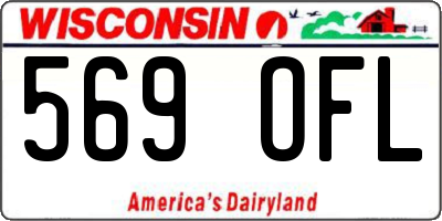 WI license plate 569OFL
