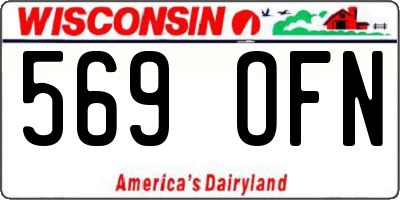 WI license plate 569OFN