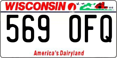 WI license plate 569OFQ