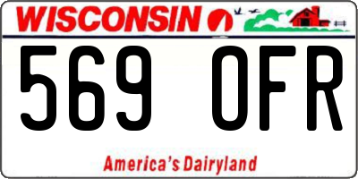 WI license plate 569OFR