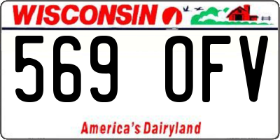 WI license plate 569OFV
