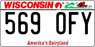 WI license plate 569OFY