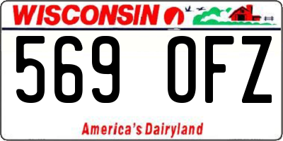 WI license plate 569OFZ