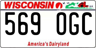 WI license plate 569OGC