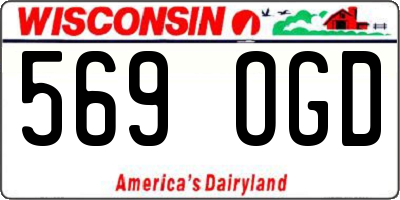 WI license plate 569OGD