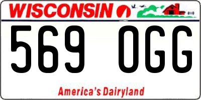 WI license plate 569OGG