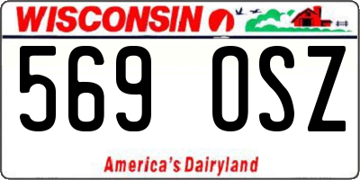 WI license plate 569OSZ