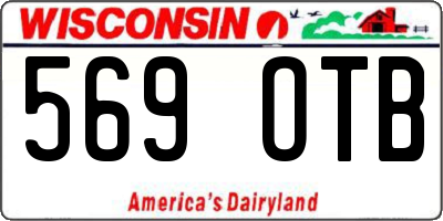 WI license plate 569OTB