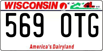 WI license plate 569OTG