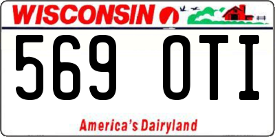 WI license plate 569OTI