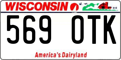 WI license plate 569OTK