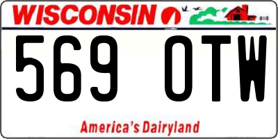 WI license plate 569OTW