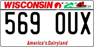 WI license plate 569OUX