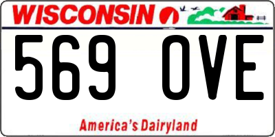 WI license plate 569OVE