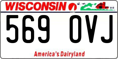 WI license plate 569OVJ