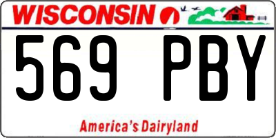 WI license plate 569PBY