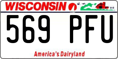 WI license plate 569PFU