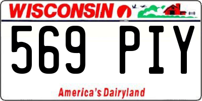 WI license plate 569PIY