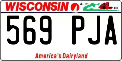 WI license plate 569PJA