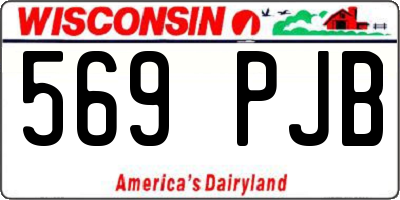 WI license plate 569PJB